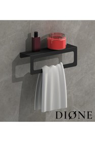 Resim Genel Markalar Modern Metal 3'lü Set Raflı Banyo Havlu Askılığı-rolu Havlu Askılığı -tuvalet Kağıtlığı 