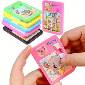 Resim 5 Adet Sevimli Hayvan Karikatür Yapboz Oyuncakları - Tavşan, Fare, Koala & Daha Fazlası - Canlı Renkler, Eğlenceli Doğum Günü Partisi Hediyeleri, Anaokulu Ödülleri, Pinata Hazine Kutusu Doldurucuları (Rastgele), Eğitici Hediyeler | Karikatür Hayvan Tasarımları | Çocuk Dostu Yapbozlar, Kış ve Yeni Yıl İçin Mükemmel 