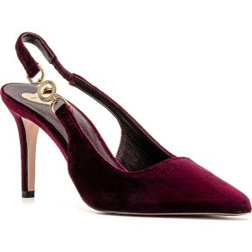 Resim Sofia Baldi Klaun Bordo Tekstil Kadın Stiletto & Abiye 
