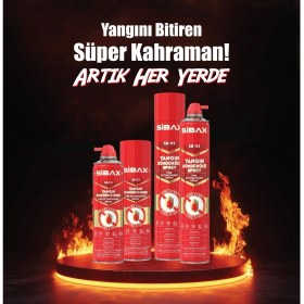 Resim Sibax Yangın Söndürücü Spreyi 600ML 