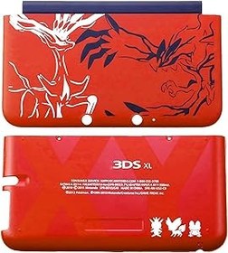 Resim Valley Of The Sun Kırmızı renk 3DSXL ekstra konut Case kabuk A/E yüz yakut sınırlı değiştirme, 3DS XL/LL 3DSLL el oyun konsolları, Poket ABD canavarlar Edition için üst/alt kapak plakaları 2 ADET Set 