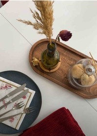 Resim TRUSTMODA Doğal Ahşap Deterjan Sıvı Sabun Stant Ovalstant 