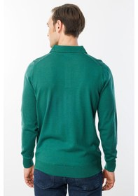 Resim Desen Erkek Basic Polo Yaka İnce Triko Kazak Ö.başı Ö.başı 