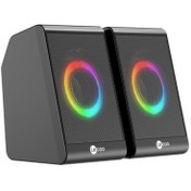 Resim AyrStore LENOVO DS100 LECOO 1+1 3W*2 RGB Aydınlatmalı Usb Siyah Hoparlör 