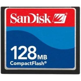 Resim Sandisk Compact Flash 128 Mb Cf Hafıza Kartı Endüstri Cnc Uyumlu 