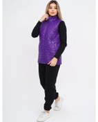 Resim Diar-tex Kadın Uzun Kapitone Uzun Yelek Büyük Beden 308520210 Violet 