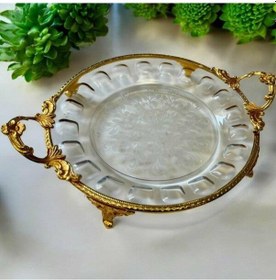 Resim Royking Ayaklı Yuvarlak Sunum Tabağı 19x24 Crg101-2 