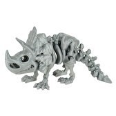 Resim Hareketli Hayvanlar Serisi Gri Triceratops 