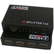 Resim Onten 4 Port 4k Ultra Hd 3d Endüstriyel Hdmi Splitter Çoklayıcı 4khd104 