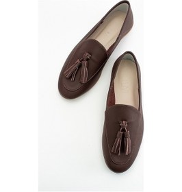 Resim Luvishoes F04 Kahve Cilt Hakiki Deri Ayakkabı Kahverengi 