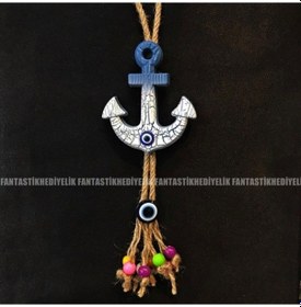 Resim Tekne Çapa Nazar Boncuk Bahçe Balkon Duvar Saksı Kapı Süs Sarkaç (387075281) 