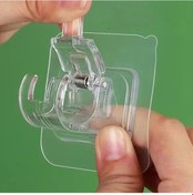 Resim Chuangyinshop 10 Adet Delme Tutkallı Perde Askısı Çıta Kancası Şeffaf 