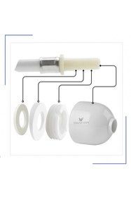 Resim VitrA 311467YP1TE Taharet Ucu Fıskiye Ayarlı Pls.Beyaz(TK8°) 