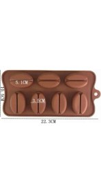 Resim Najmaddin Kahve Çekirdeği Şekilli Silikon Kalıp 