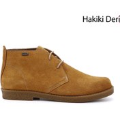 Resim GÖNDERİ(R) Kadın / Kız Açık Taba Süet Oxford Kalıp Kauçuk Taban Hakiki Deri Bot 