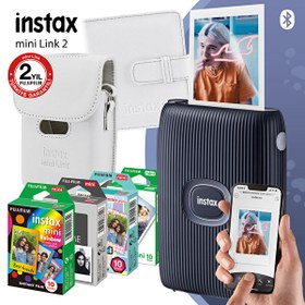 Resim Fujifilm Instax Mini Link 2 Uzay Mavisi Akıllı Telefon Yazıcısı Ve Mega Hediye Seti Fujifilm