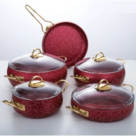 Resim Evren 9 Parça Red Güveç Tencere Seti 