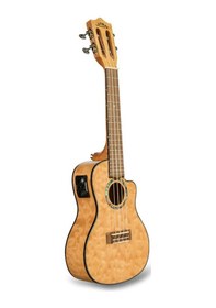 Resim Lanikai Qm-nacec Quilted Maple Concert Elektro Ukulele Naturel Doğal Akçaağaç Görünümü 