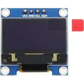 Resim Cloudstore 1 Adet Oled Ekran Modülü Mavi 128x64 I2c Arduino 4 Pin Vcc 