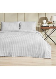 Resim Özdilek Modern Line Çift Kişilik Battaniye Seti 220x240 -piramit Gri 