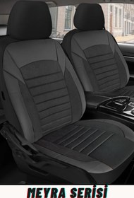 Resim TROBUS Skoda Octavia Sedan 2014 ve Sonrası Aracınıza Uyumlu Meyra Serisi Tay Tüyü Deri Detay Siyah 