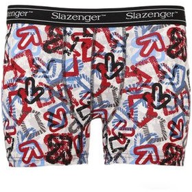 Resim JAMA Erkek Boxer Beyaz / Kırmızı 