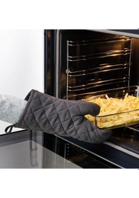 Resim Fırın Eldiveni, Siyah, 33 Cm Siyah 