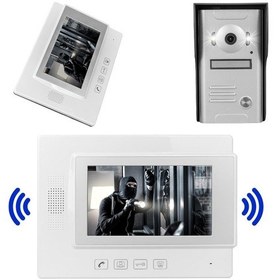 Resim Powermaster 37m 1 Daire 7 İnç Görüntülü Diafon Kapı Zili Diyafon Interkom Akıllı Ev Güvenliği Sistemi 