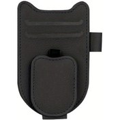 Resim Fochsia Mikrofiber Deri Otomobil Camı Organizerı Gri Gözlük Kart Kalem İçin Kompakt 