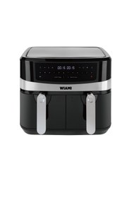 Resim Wiami Yağsız Airfryer 9 Lt Çift Hazneli LED Ekran Enerji Tasarruflu Hızlı Isınma ve Çıkarılabilir Sepet 