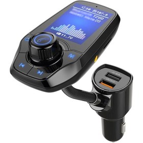 Resim Hombey Araç Mp3 Çalar Bluetooth 5.0 Fm Transmitter, 1.8" Lcd Ekran, Qc3.0 Hızlı Şarj, Arama, Akü Gerilimi Tespiti, 12-24v 