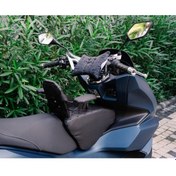 Resim HONDA PCX Motosiklet Çocuk Koltuğu, Deri, Kollu, 4-8 Yaş Arası, Emniyet Kemerli 