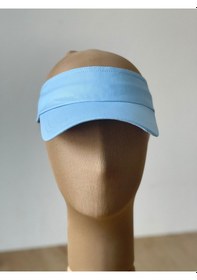 Resim Aida Jewelss Pamuk Sporcu Koşu Tenis Vizör Şapka Arka Kısmı Ayarlanabilir Unisex Vizör Şapka Krem. 