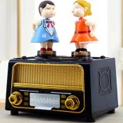 Resim Öpüşen Çift Müzik Kutusu 