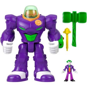 Resim Imaginext DC Super Friends Jokerin Çekiçli Mekanik Robotu JDL06 