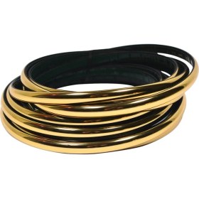 Resim Trend Garaj Gold Altın Yapışkanlı Nikelaj Tampon Panjur Şeridi 9 mm - 5 M 