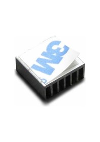 Resim 14x14x6mm Aluminyum Soğutucu Siyah M3 Yapıştırma Etiketli Raspberry Xbox Chipset Ekran Kartı Ram 