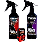 Resim İnterwax Interwax 2'li Set Lastik Parlatıcı Ve Jant Temizleyici 500 Ml 