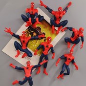 Resim 7 Parça MARVEL Örümcek Adam Aksiyon Figür Seti - Ağ Fırlama Hareketleri ve Dinamik Pozlar, PVC Koleksiyon Süper Kahraman Oyuncakları, İç Mekan/Dış Mekan Dekoru, Araba Süsü, Erkek Çocuklar, Gençler ve Yetişkinler için Resmi Lisanslı Doğum Günü Hediyesi 
