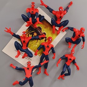 Resim 7 Parça MARVEL Örümcek Adam Aksiyon Figür Seti - Ağ Fırlama Hareketleri ve Dinamik Pozlar, PVC Koleksiyon Süper Kahraman Oyuncakları, İç Mekan/Dış Mekan Dekoru, Araba Süsü, Erkek Çocuklar, Gençler ve Yetişkinler için Resmi Lisanslı Doğum Günü Hediyesi 