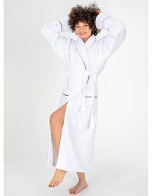 Resim Cotton Box Classic Bornoz Seti Mahur Beyaz Unisex L/xl Beyaz 