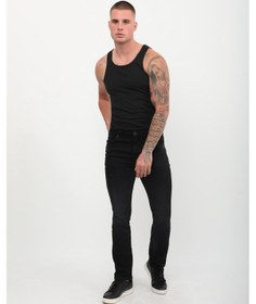 Resim Erkek Regular Fit Jean Pantolon Siyah STD 