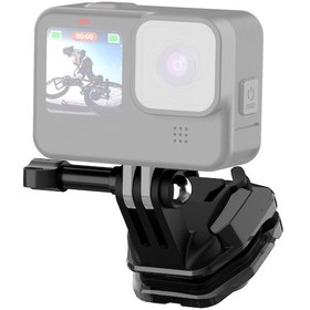 Resim Wezone Gopro Ve Djı Aksiyon Kameraları İçin Motor Rüzgarlık Klipsi - Hızlı Çıkarılabilir Montaj Siyah 