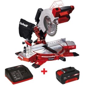 Resim Einhell Akülü Gönye Kesme Te-ms 18/210 Li Kit + 18v 3 Ah Starter-kit 