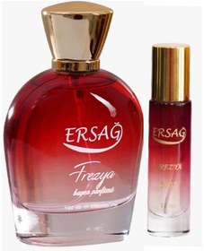 Resim Ersağ Frezya Kadın Parfüm Seti 100 Ml + 15 Ml Çanta Boy Çiçek - Meyve 