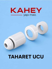Resim ASIR ARMATÜR Klozet Taharet Çubuk Ucu Beyaz Perlatör Oynar Başlıklı 