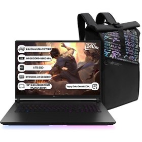 Resim Asus ROG Strix Scar 18 G835LX-SA156 Ultra 9 275HX 64 GB 4 TB SSD RTX5090 18" Dos Dizüstü Bilgisayar 