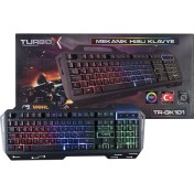 Resim Turbox SniperNaga TR-GK101 USB Kablolu Gaming Standart Q Işıklı Metal Kasa Klavye 
