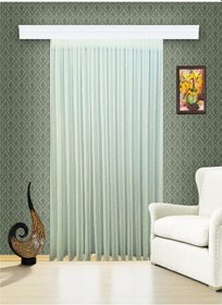 Resim Evdepo Home Kullanıma Hazır Ham Keten Tül Perde Kırık Beyaz 