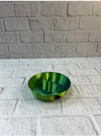 Resim Dekoratif Yeşil Çerezlik Kase 4 Lü Set 3x12 Cm 